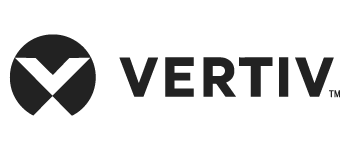 Logo Vertiv, patrocinador del foro infochannel